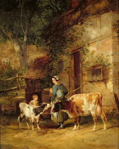 The Milkmaid, 1840 by William Snr. Shayer